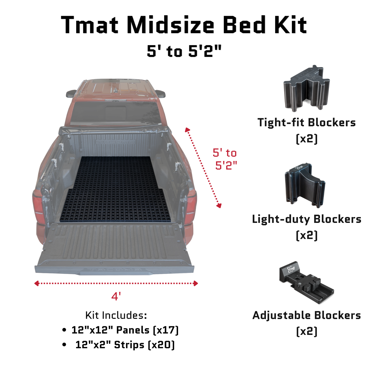 Tmat Truck Bed Organizer Slide Out Mat | Rivian R1T