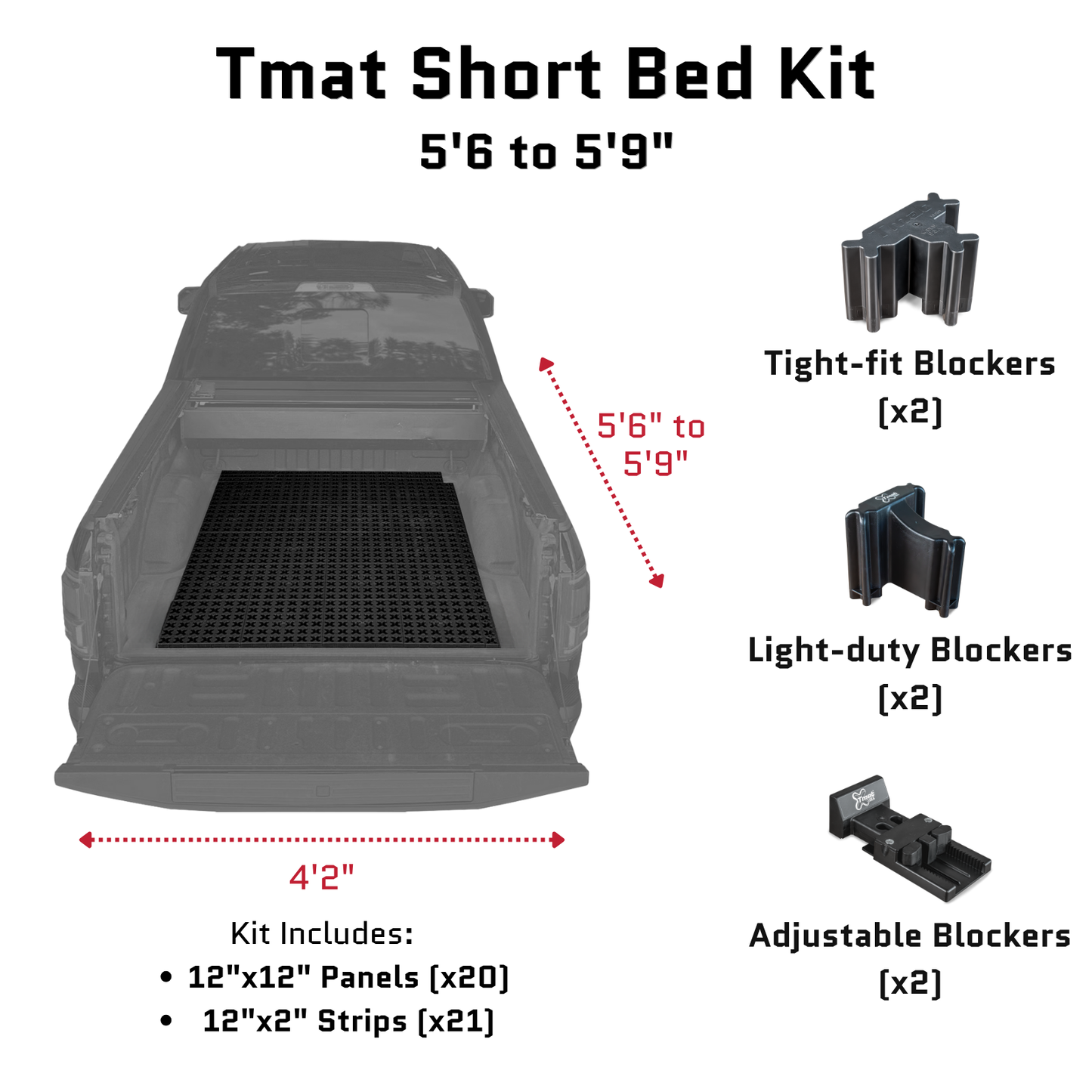 Tmat Truck Bed Organizer Slide Out Mat | Toyota Tundra Short Bed