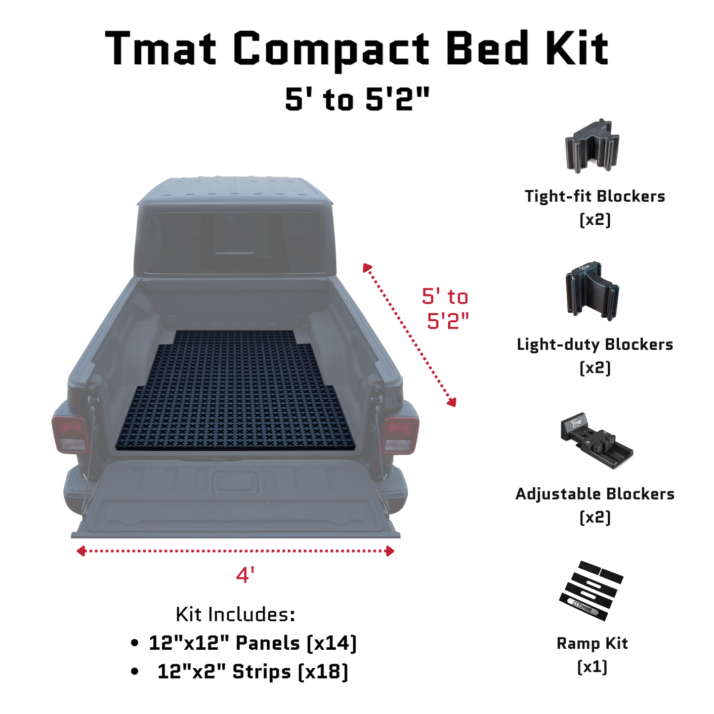 Tmat Truck Bed Organizer Slide Out Mat | Nissan Frontier Short Bed