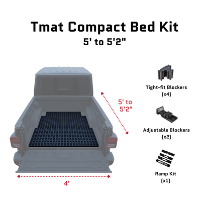 Tmat Truck Bed Organizer Slide Out Mat | Jeep Gladiator
