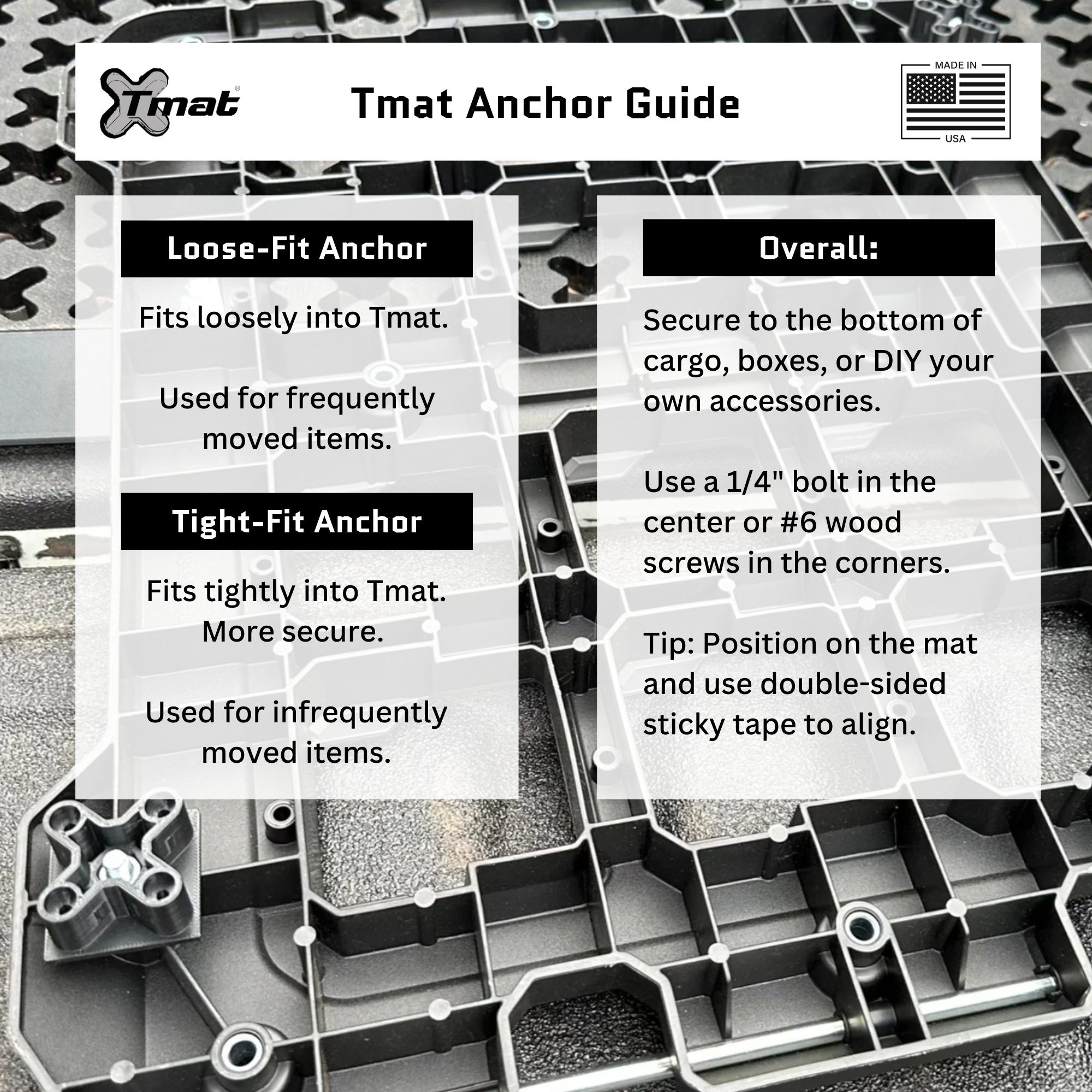 Tmat Loose-fit Anchors (4-Pack)