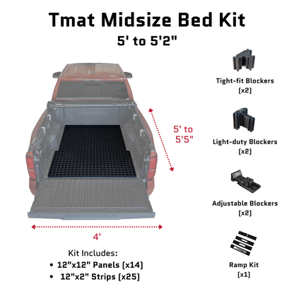 Tmat Truck Bed Organizer Slide Out Mat | Ford Ranger Short Bed