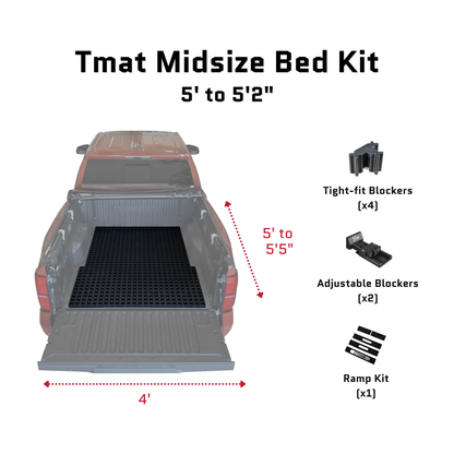 Tmat Truck Bed Organizer Slide Out Mat | Chevrolet Colorado Short Bed