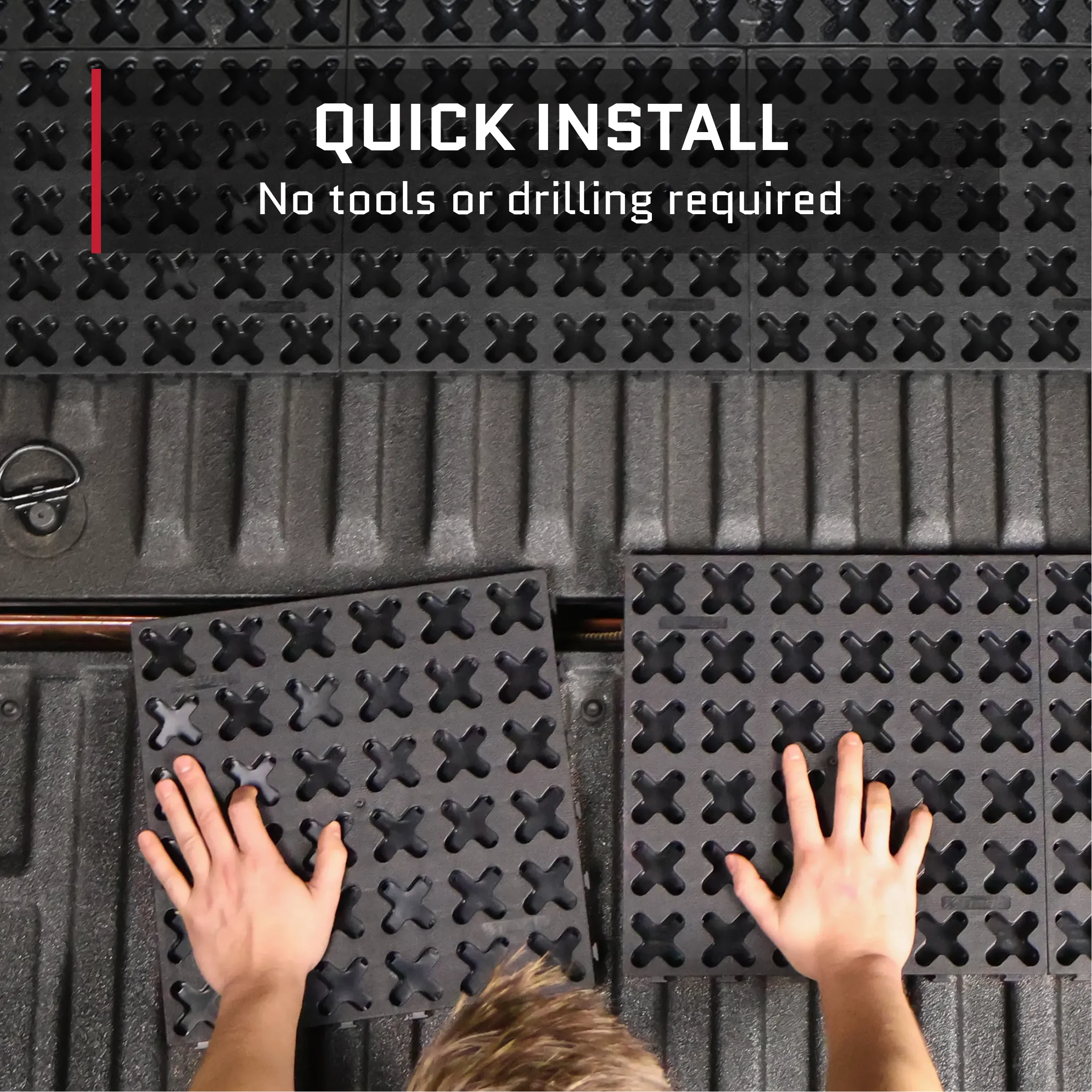 Tmat Midsize Truck Bed Organizer Slide Out Mat – Universal Fit for 5' Beds (Tacoma, Ranger, Colorado & More)