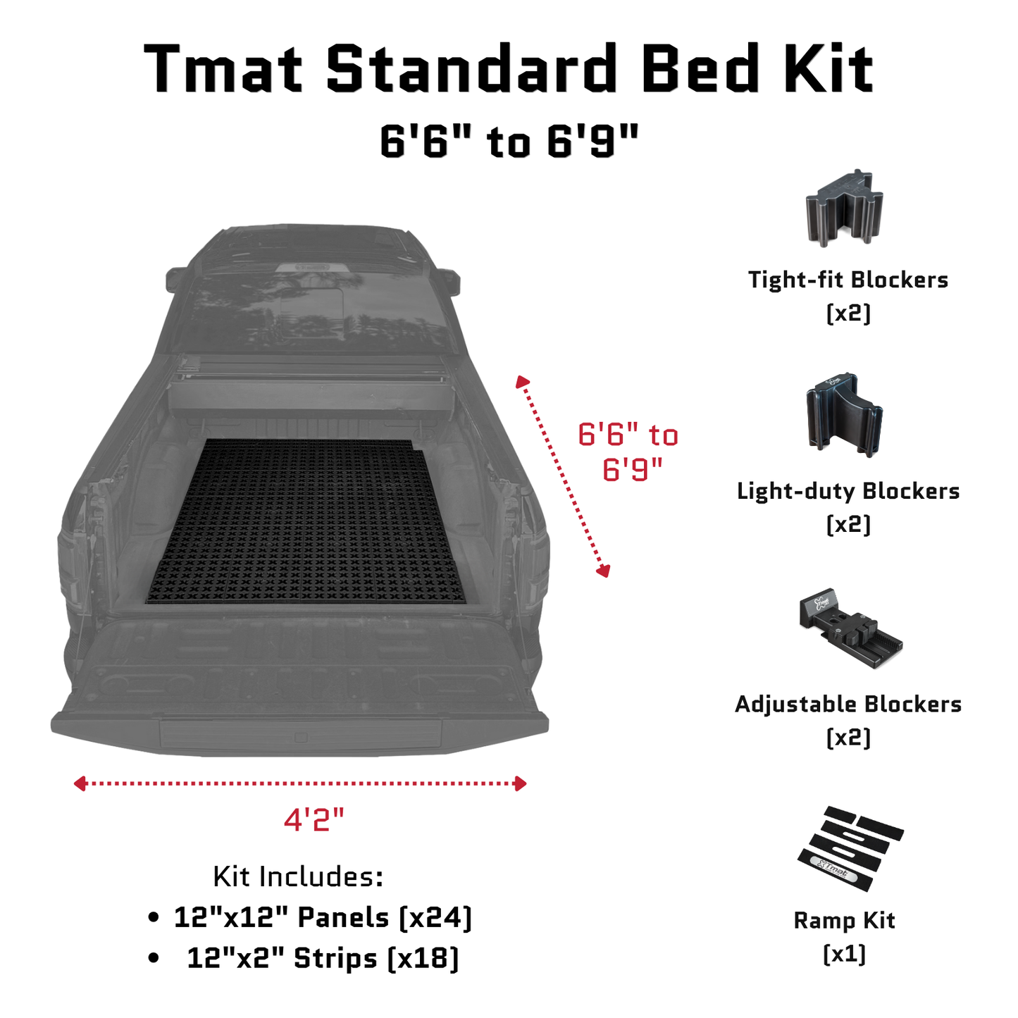 Tmat Truck Bed Organizer Slide Out Mat | Toyota Tundra Standard Bed