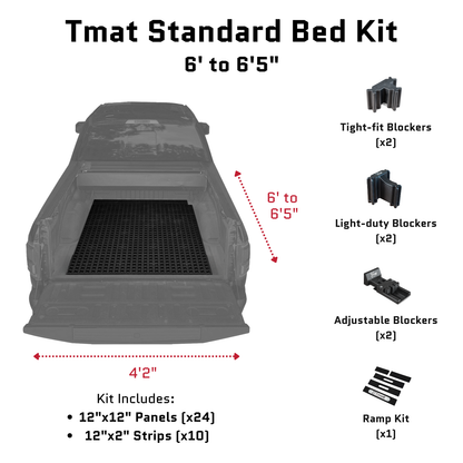 Tmat Truck Bed Organizer Slide Out Mat | RAM 1500 Standard Bed