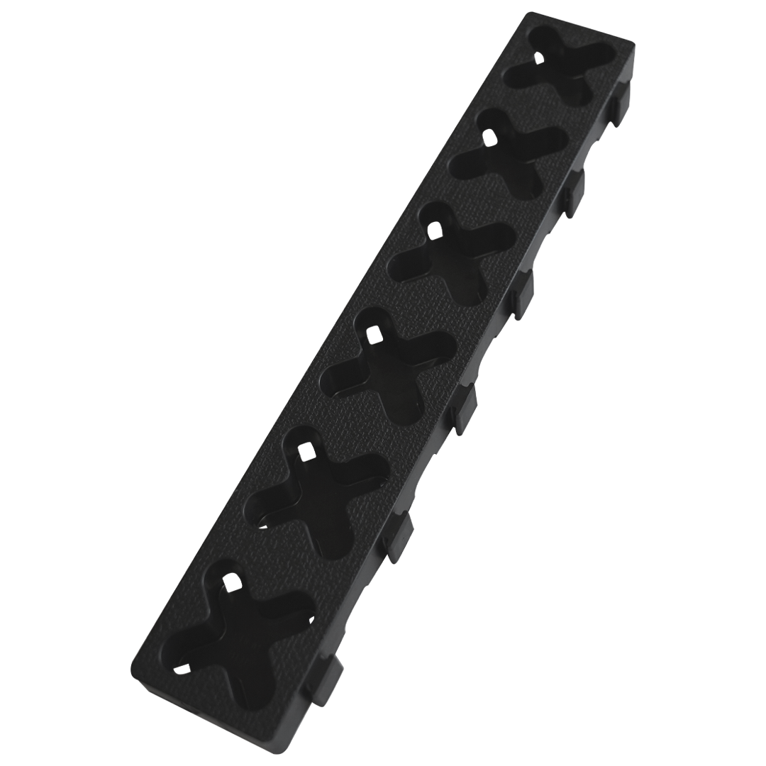12" x 2" Tmat Interlocking Strips - Six Connectors With Drainage (Case of 102)