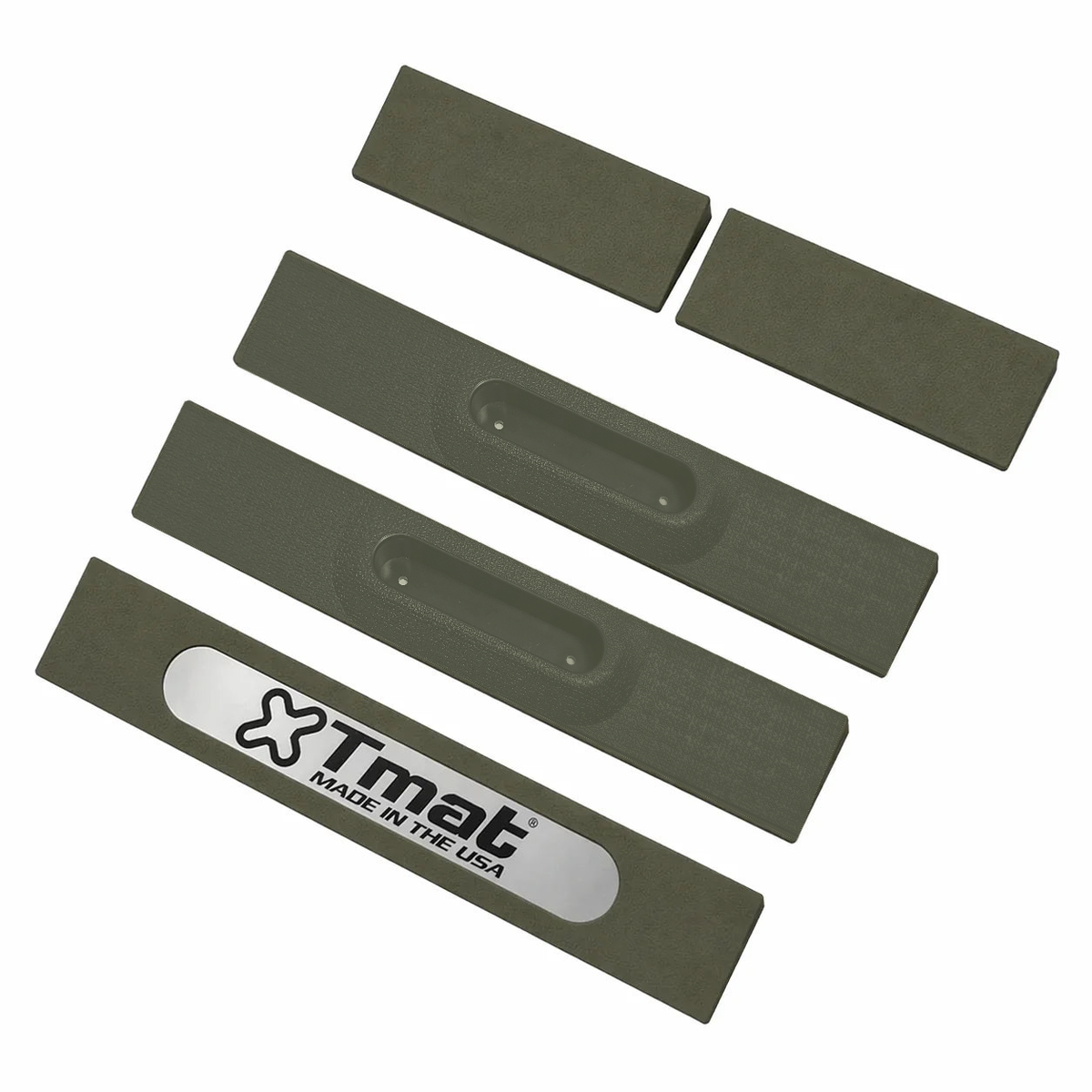 Tmat Handles & Ramp Edge Kit - 48" Total Length (fits Midsize & Compact Truck Kits) - Green