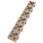 12" x 2" Tmat Interlocking Strips - Six Connectors With Drainage - Tan (Case of 102)