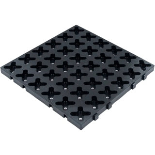 12" x 12" Tmat Interlocking Panel - Four Connectors With Drainage (Single)