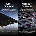 12" x 12" Tmat Interlocking Panels - Six Connectors With Drainage - Tan (Case of 31)