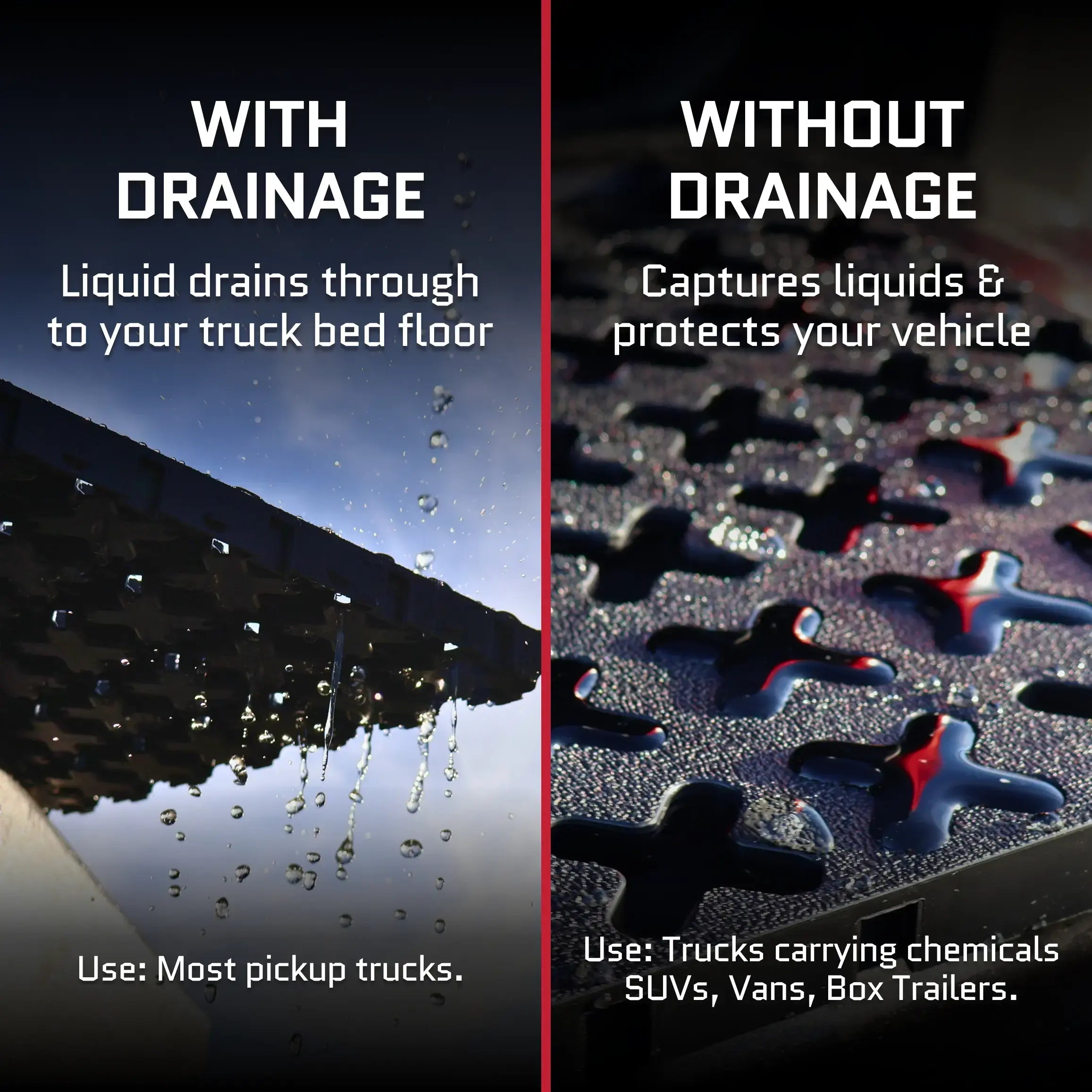 12" x 12" Tmat Interlocking Panels - Six Connectors With Drainage (Case of 31)